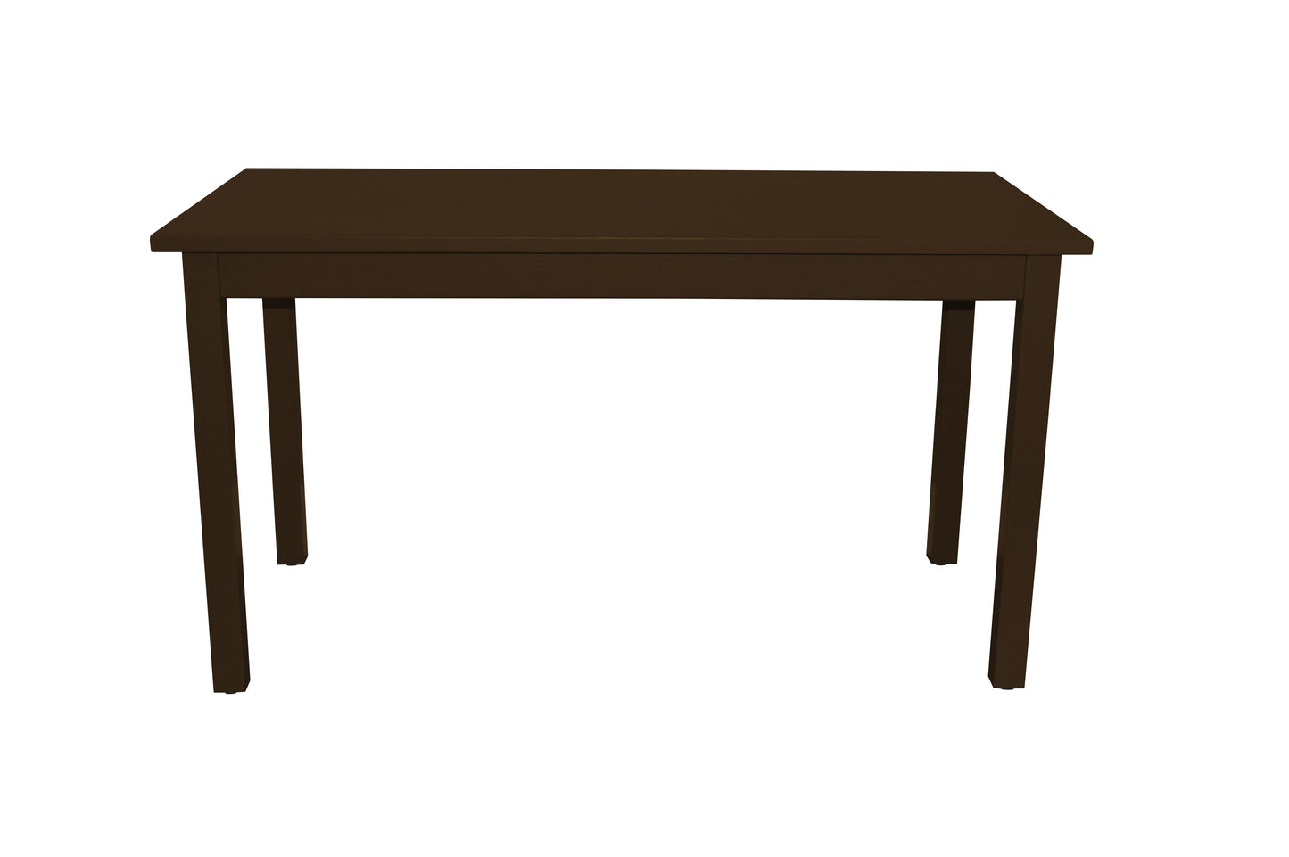 60" Coffee Solid Wood Dining Table-3