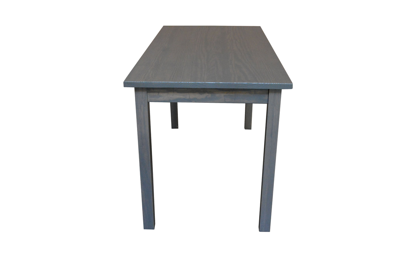 60" Gray Solid Wood Dining Table-3