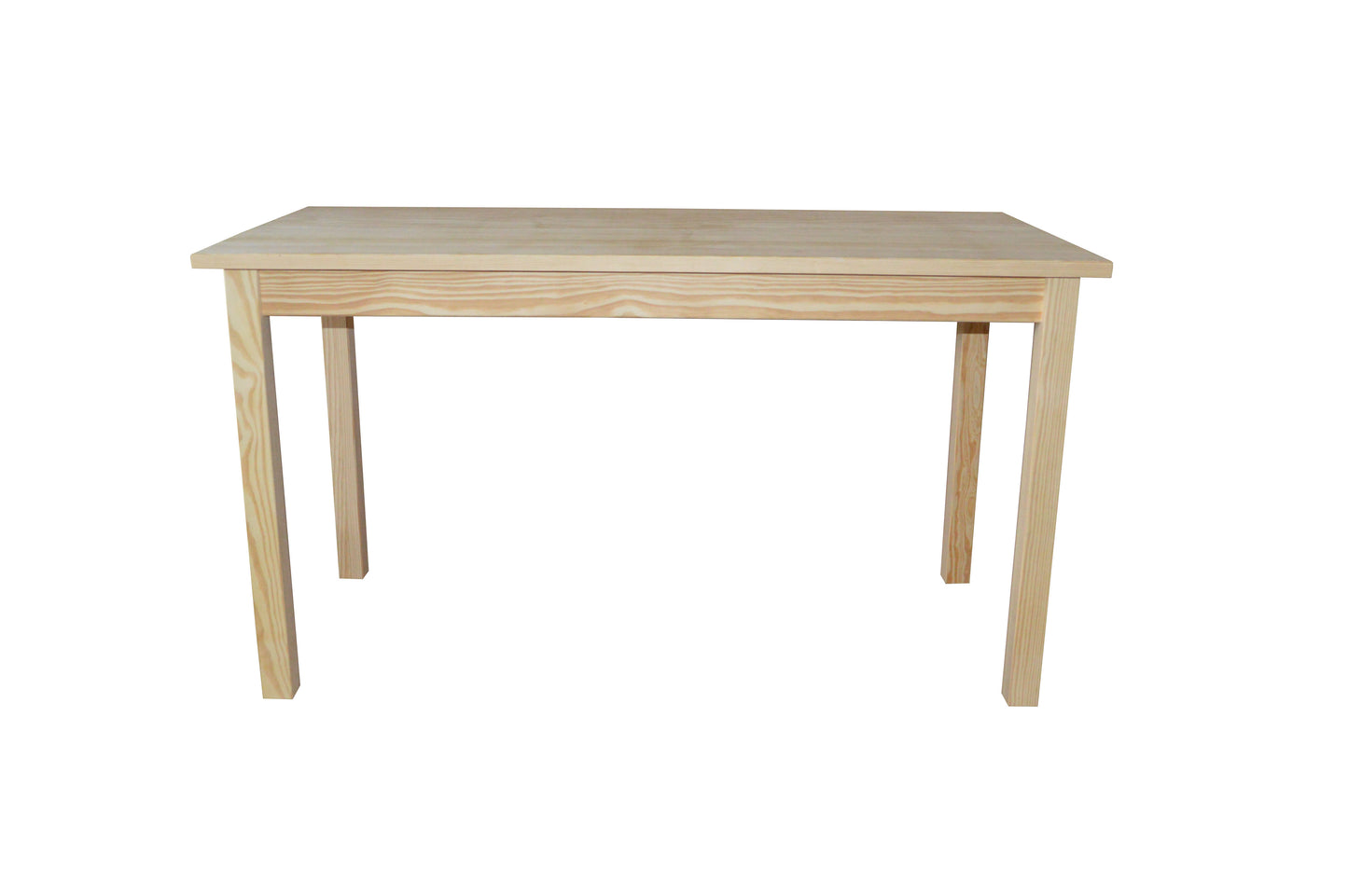 60" Natural Solid Wood Dining Table-1