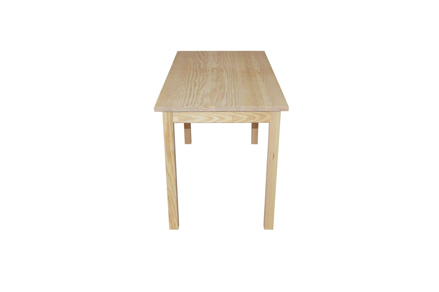 60" Natural Solid Wood Dining Table-3