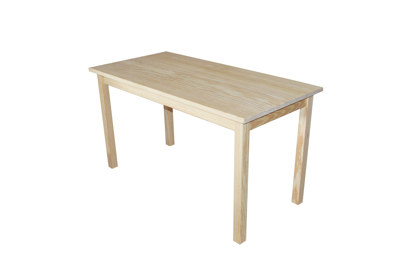 60" Natural Solid Wood Dining Table-4