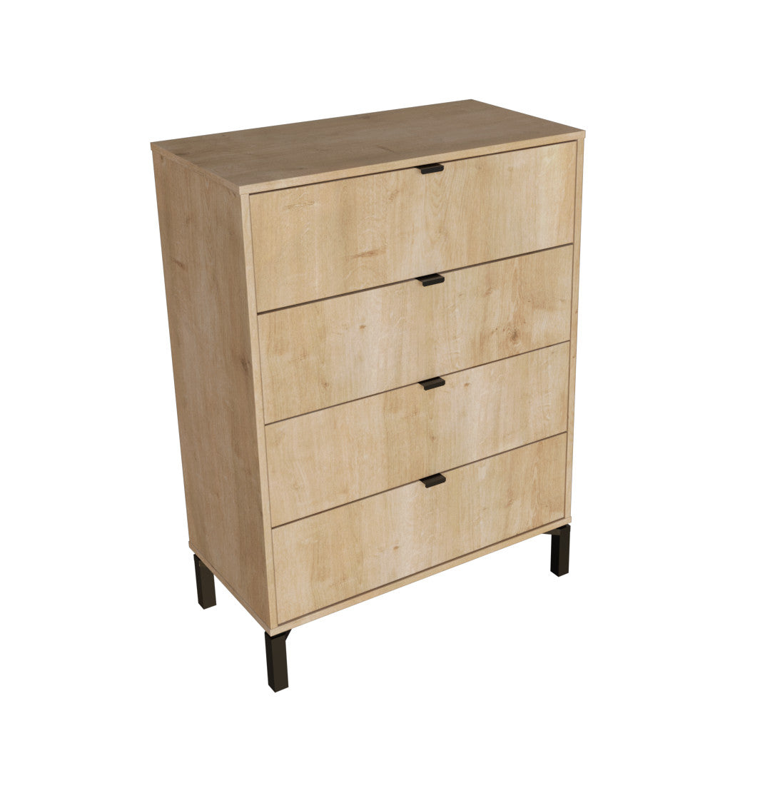 30" Natural Four Drawer Dresser-1