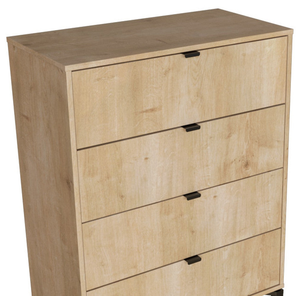 30" Natural Four Drawer Dresser-4