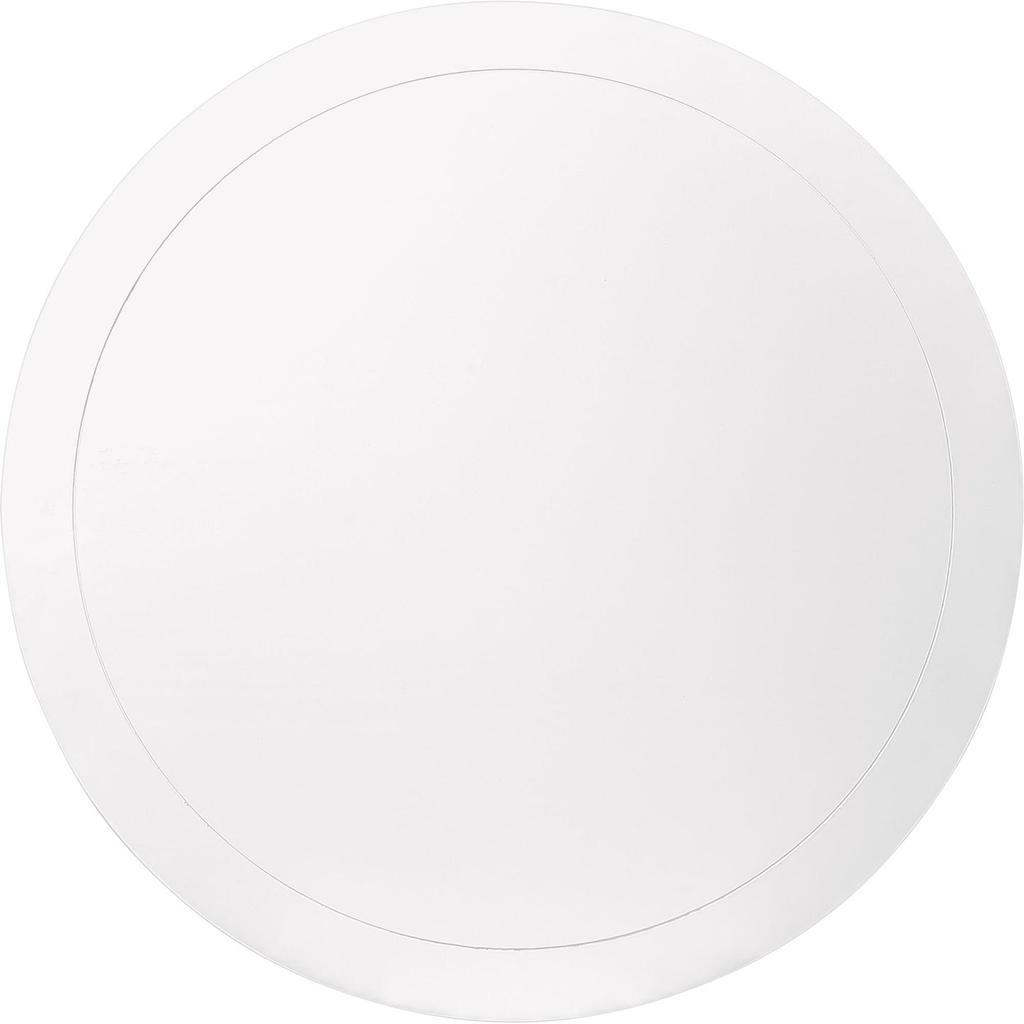 39" White Solid Wood Round Top Dining Table-5
