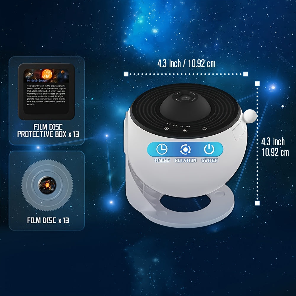 1pc 13 In 1 Star Projector Night Light, Galaxy Projector, Planetarium Projector For Bedroom, Aurora Projector