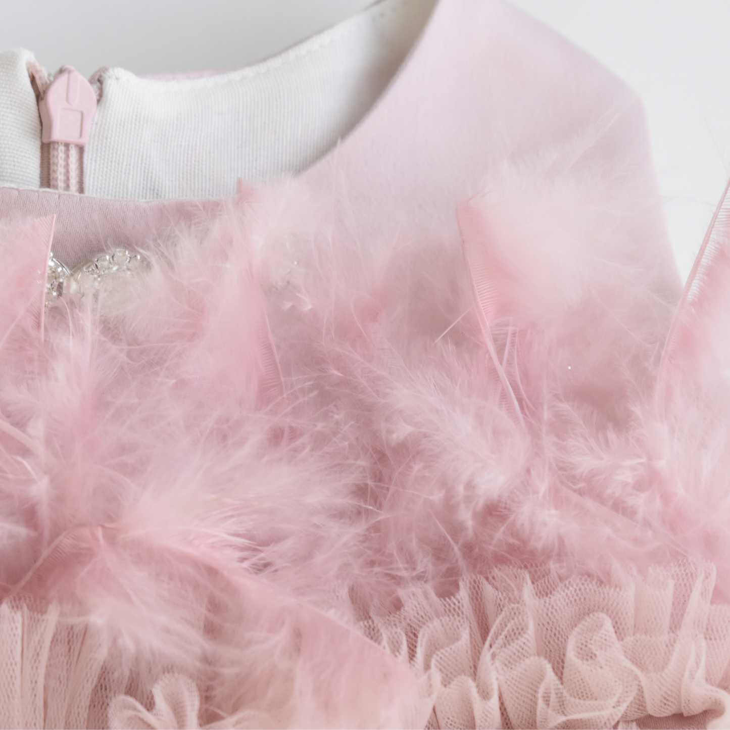 Feathers & Frills Baby Dress-4