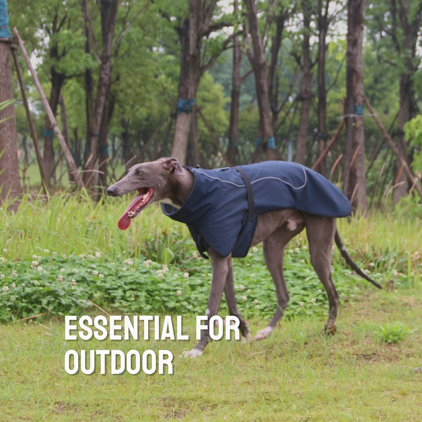 Waterproof Double-Layer Winter Dog Coats - Insulated, Windproof, and Reflective Dog Jackets for Large Dogs - Ideal for Rainy and Snowy Days, Easy to Put On and Take Off