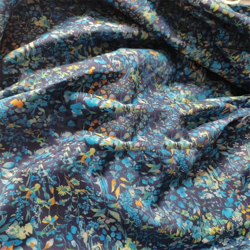 Elastic Poplin Plant Flower Series Cotton Fabric