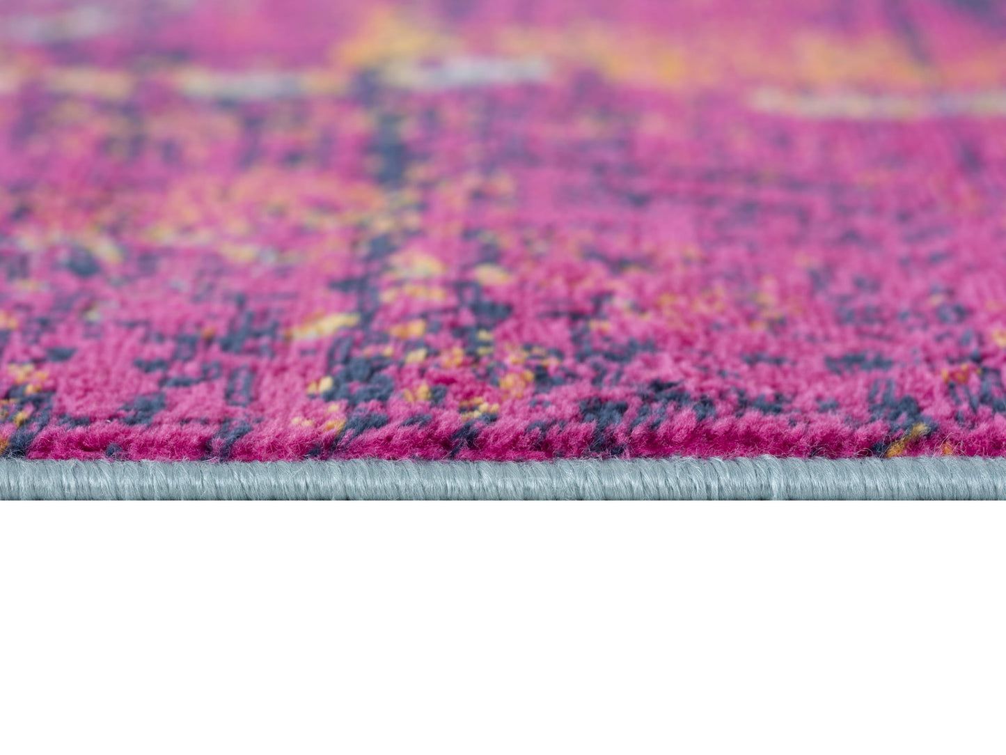 2' X 2' Pink Blue And Orange Abstract Square Rug-4