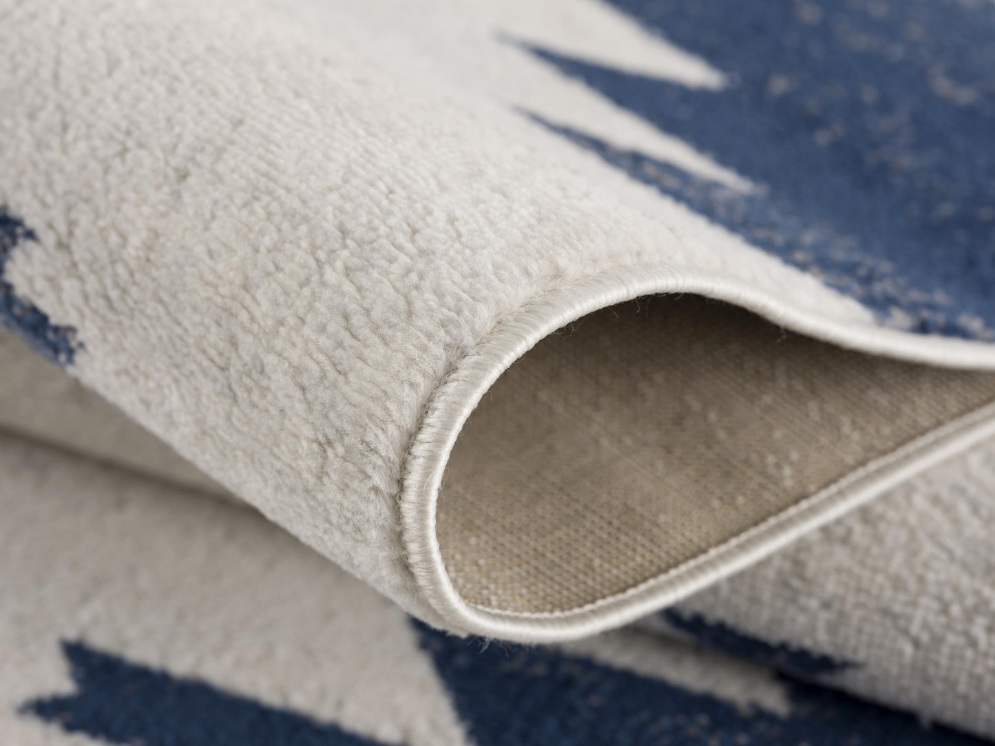 2' X 2' Blue Beige And Gray Southwestern Square Rug-6