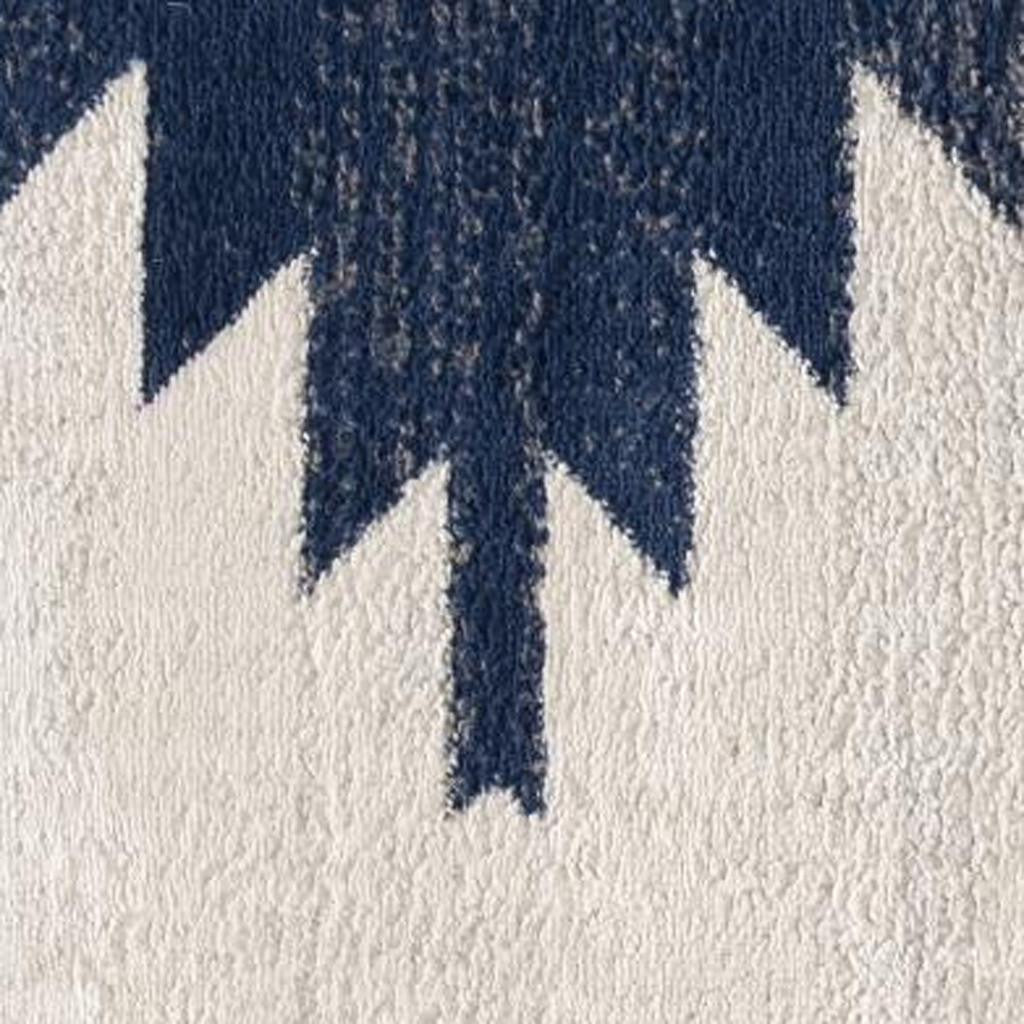2' X 2' Blue Beige And Gray Southwestern Square Rug-3