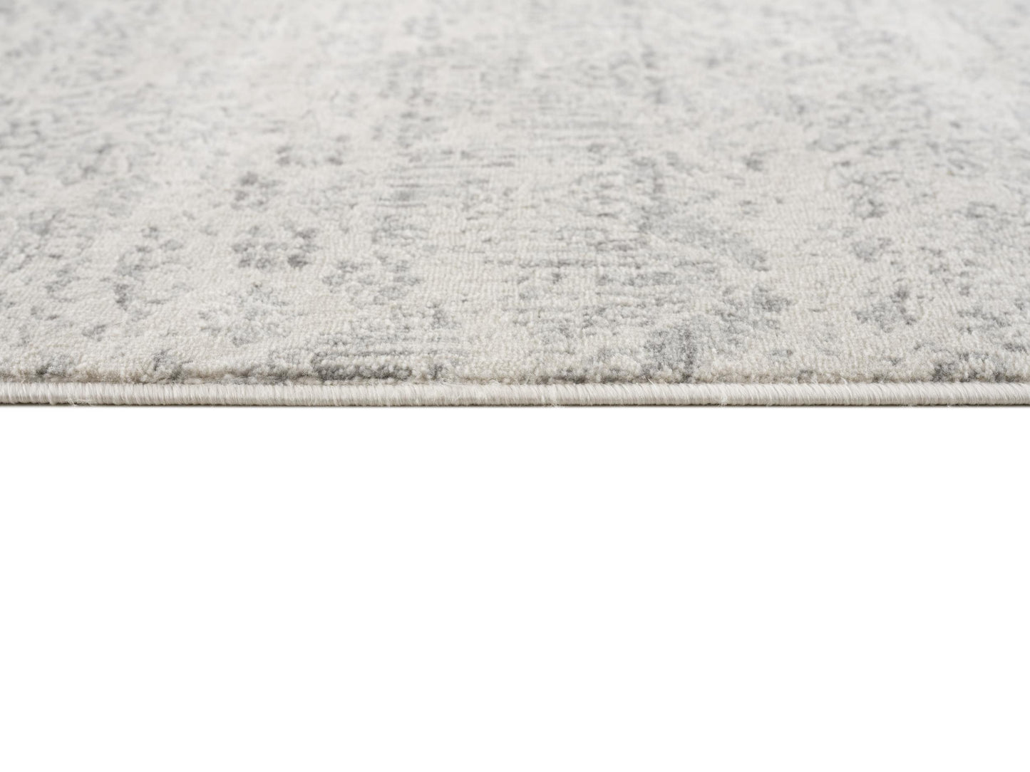 2' X 2' Beige And Gray Floral Medallion Square Rug-8