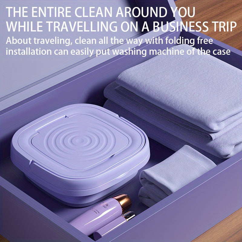 1pc Portable 2.11gal Washing Machine For Camping, RV, Travel, And Home Use - Perfect For Washing Underwear, Bras, Socks, And More