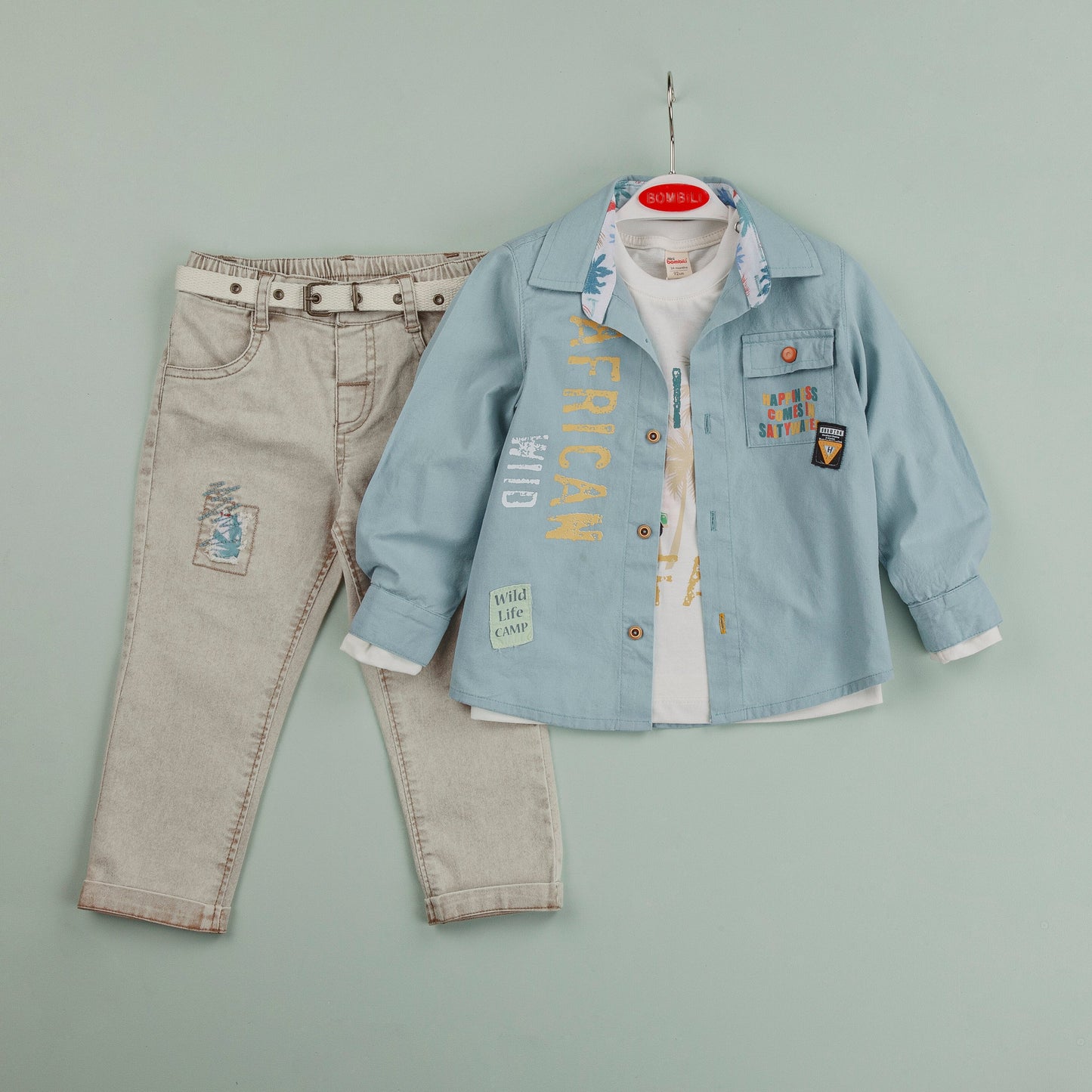 African Wild Boys Casual Set-0