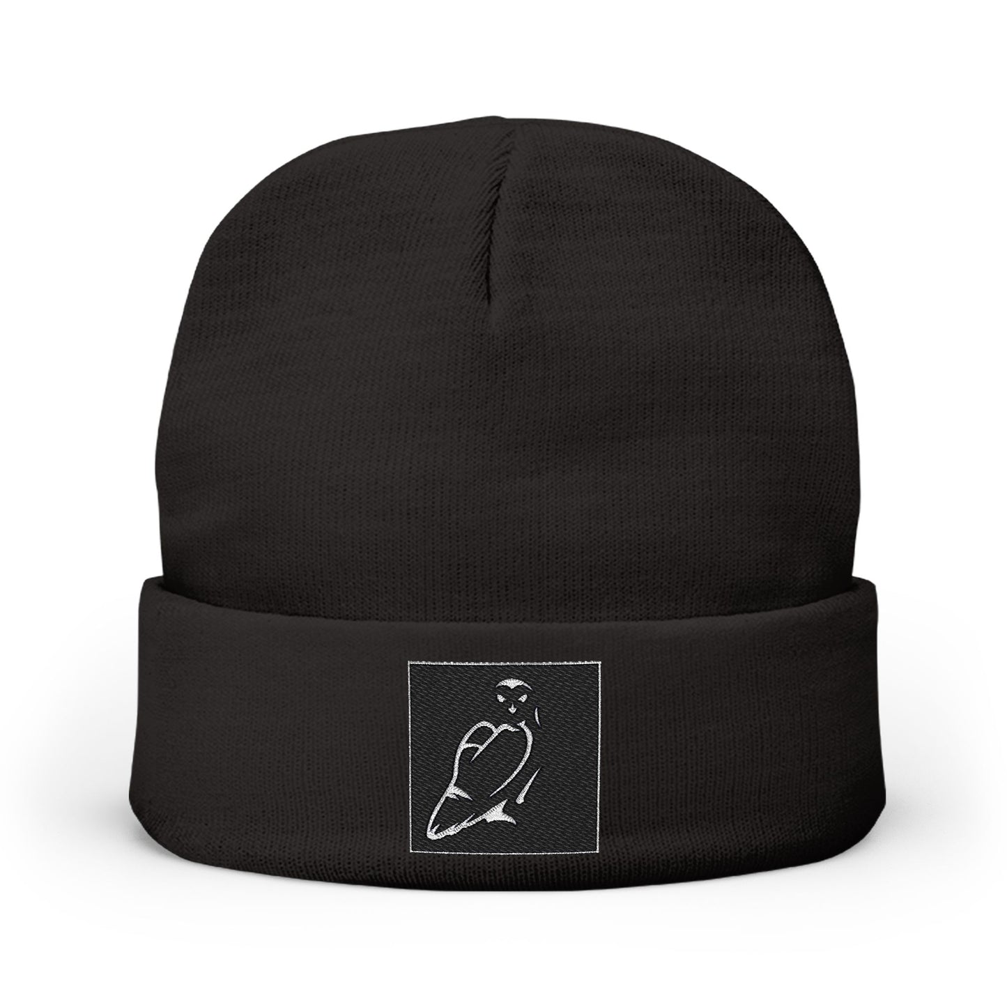 Trendy Embroidered Knit Beanie - Cozy Winter Hat, Stylish Headwear for Men & Women, Gift for Him/Her, Casual Fashion Accessory