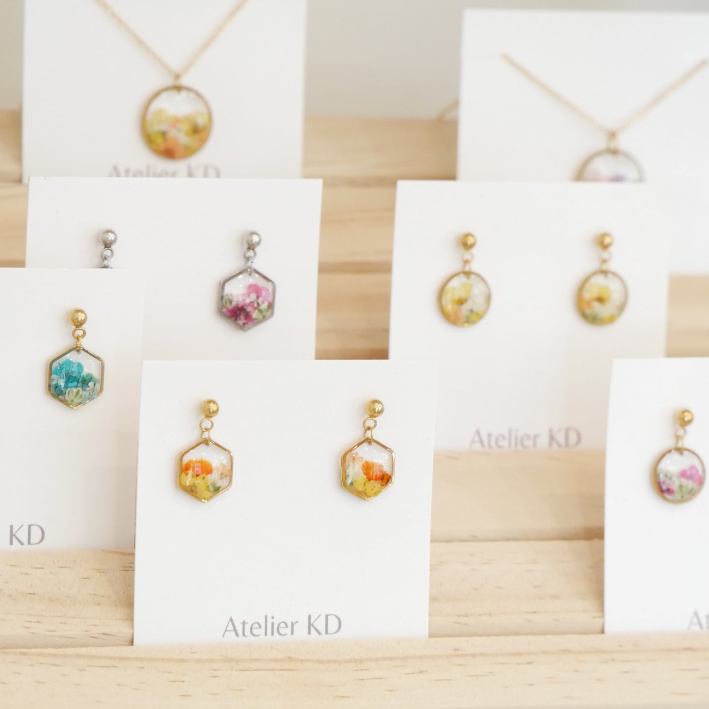 Boucles d’oreilles bouquet - petits ronds