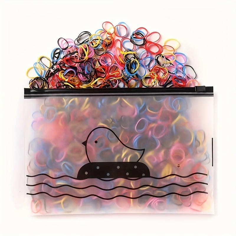 1000pcs 1000 Pcs Colorful High Elastic Hair Ties for Girls and Teens - Party Favors, Holiday Gifts