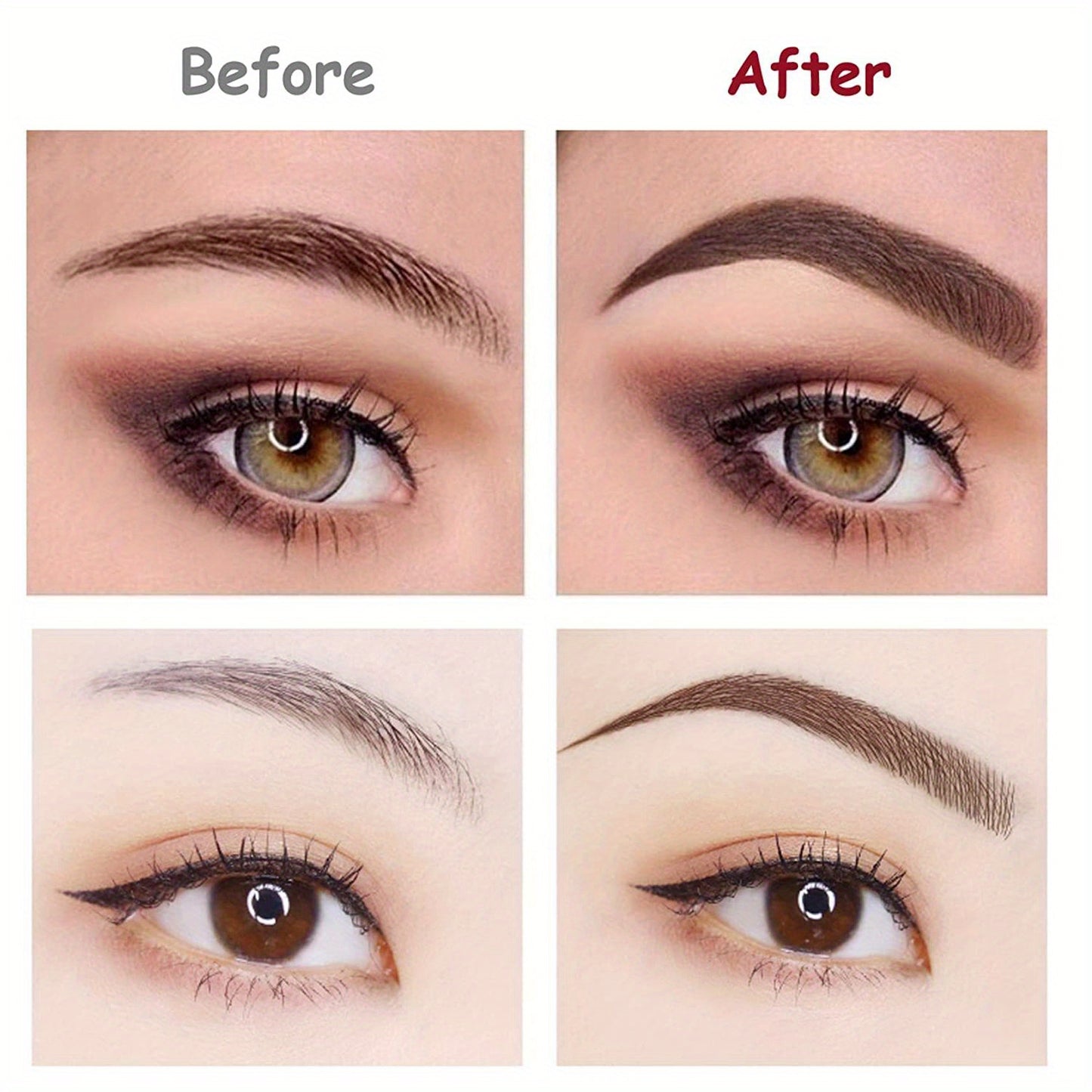 Waterproof Microblading Eyebrow Tattoo Pen with Micro-Fork Tip Applicator - Long Lasting, Natural Looking Eyebrow Makeup - Perfect Gift for Women