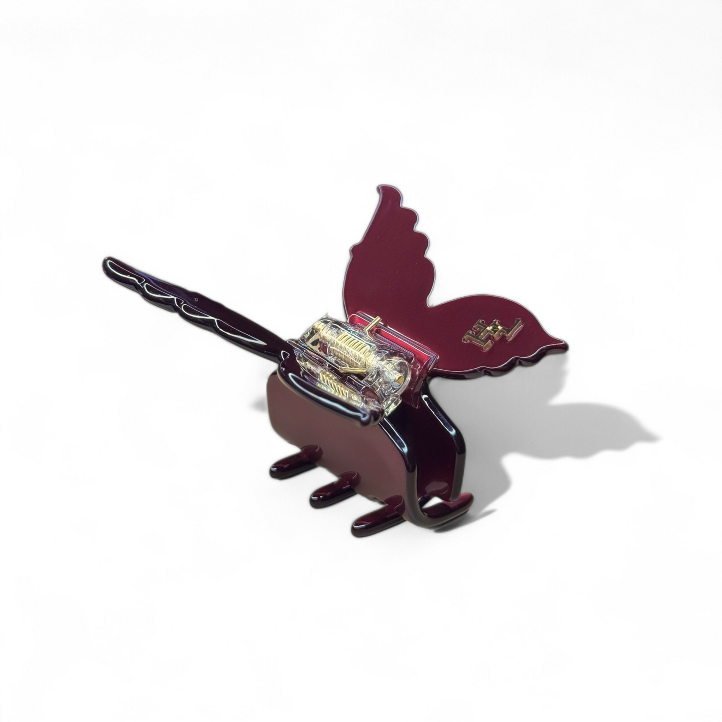 Ecofriendly Acetate Butterfly Claw - Cherry-1