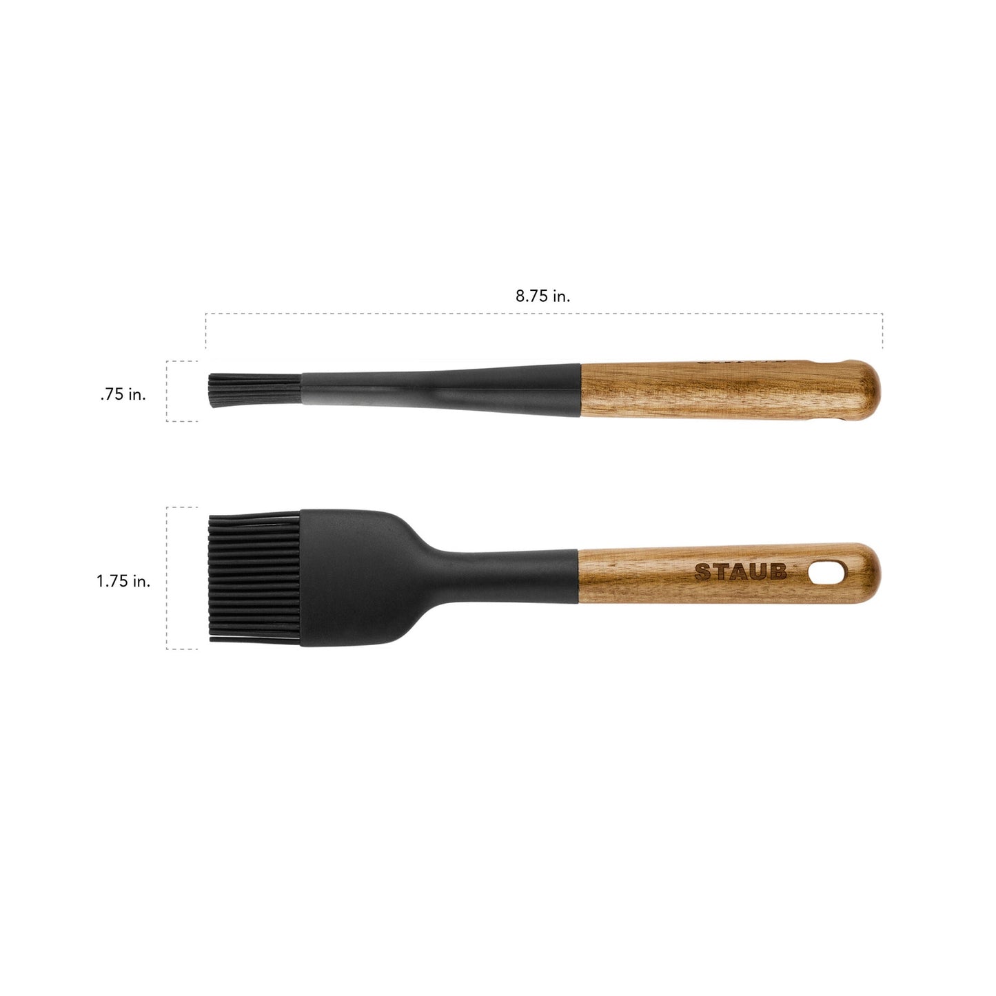 STAUB 22 cm Silicone Pastry Brush, Black-3