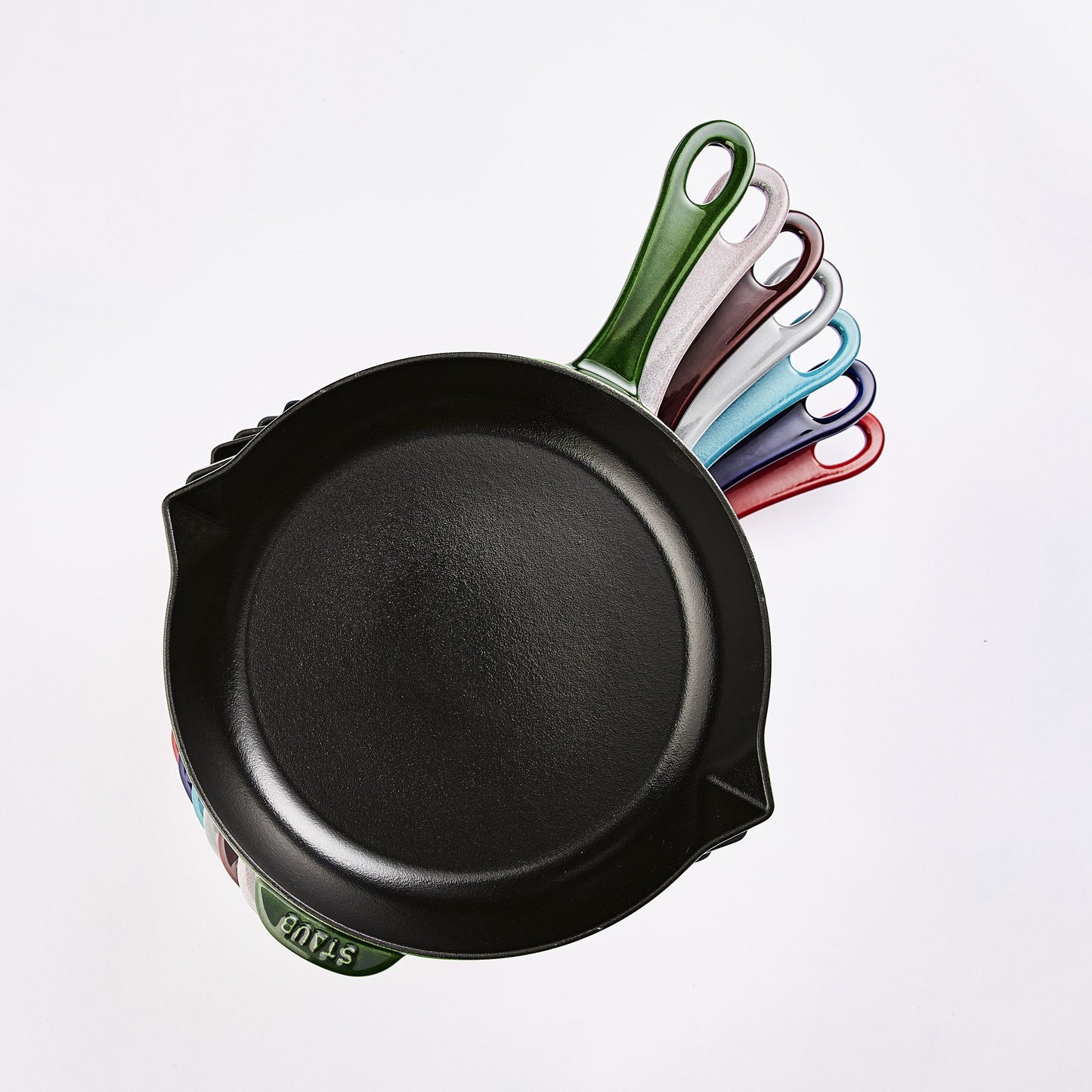 STAUB Pans 30 cm / 12 inch Cast Iron Frying Pan, Grenadine-Red-2