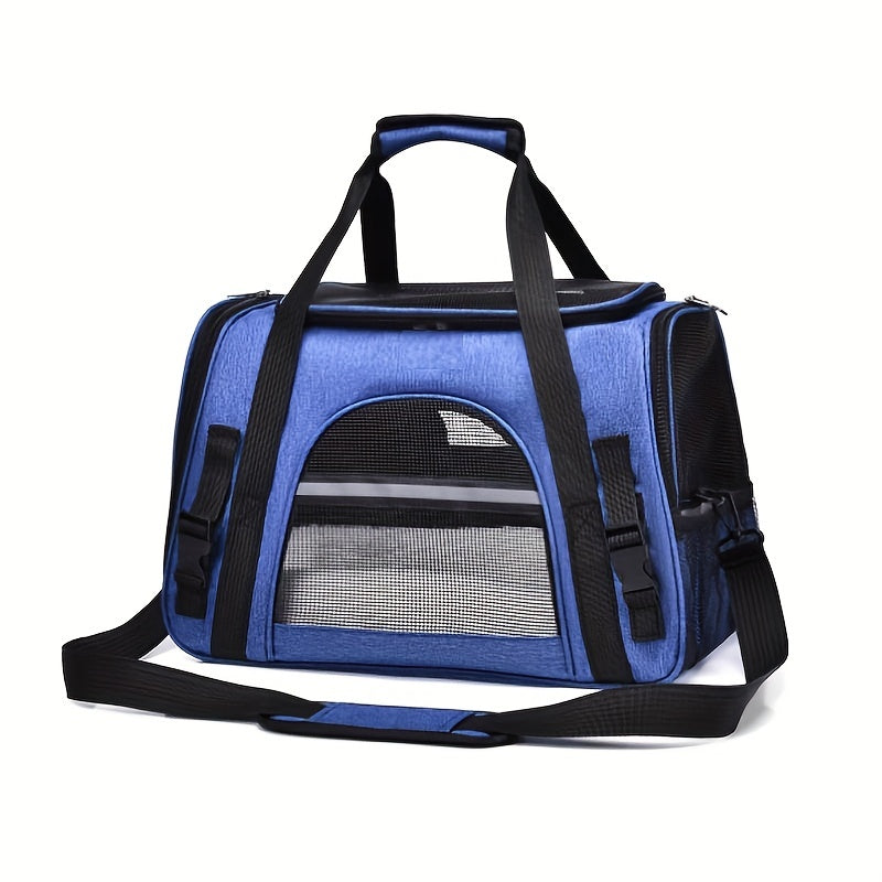 Ultra-Comfy Portable Pet Carrier Bag - Premium Plush Mat for Puppies & Kittens - Safe, Stylish & Hassle-Free Travel Solution for Outdoor Adventures
