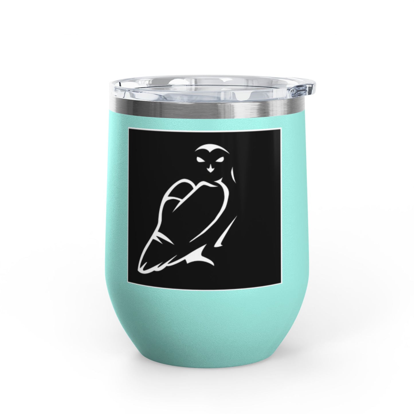 Elegant Owl Wine Tumbler, 12oz - Perfect Gift for Wine Lovers, Elegant Home Decor, Party Favor, Unique Gift Idea, Barware