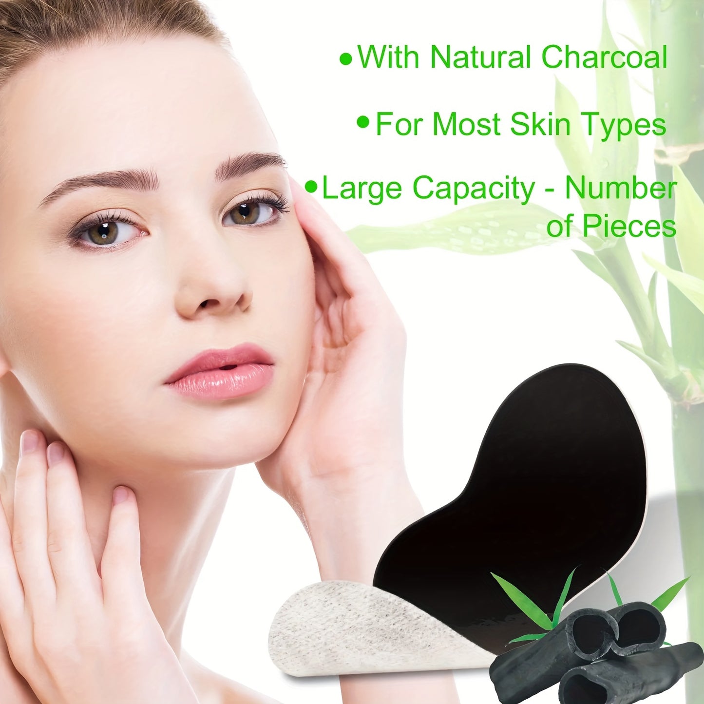 10 Pcs, Deep Cleansing Blackhead Nose Patches - With Nasal Spot Facial Dot Stickers - Dropship