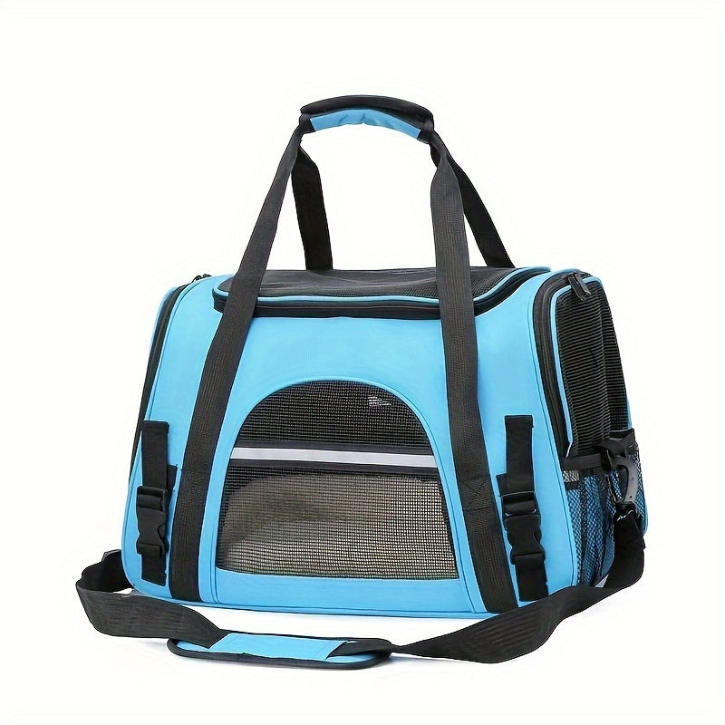 Ultra-Comfy Portable Pet Carrier Bag - Premium Plush Mat for Puppies & Kittens - Safe, Stylish & Hassle-Free Travel Solution for Outdoor Adventures