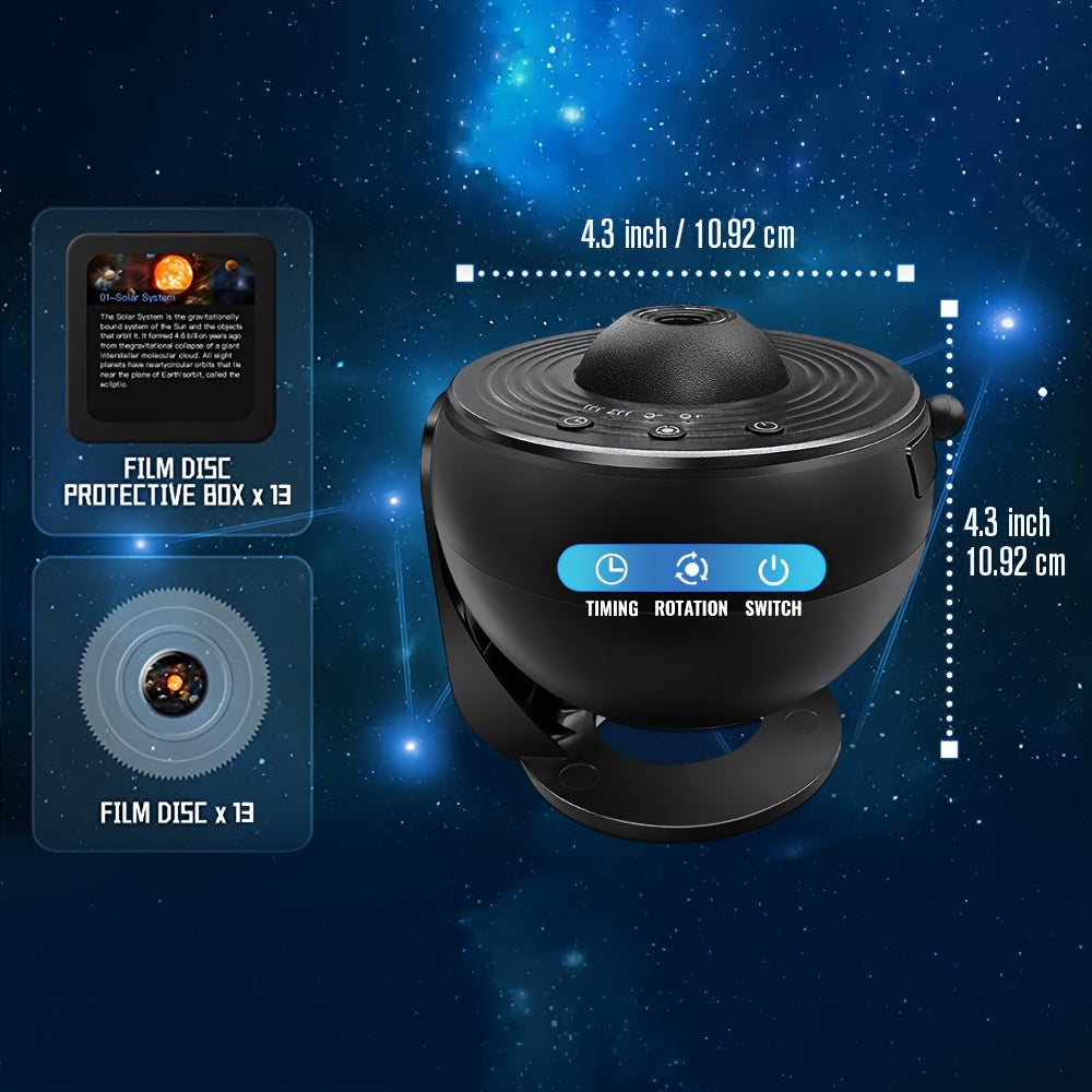 1pc 13 In 1 Star Projector Night Light, Galaxy Projector, Planetarium Projector For Bedroom, Aurora Projector