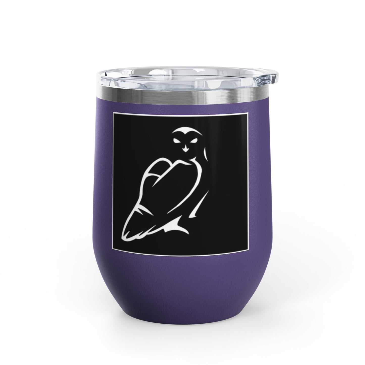 Elegant Owl Wine Tumbler, 12oz - Perfect Gift for Wine Lovers, Elegant Home Decor, Party Favor, Unique Gift Idea, Barware
