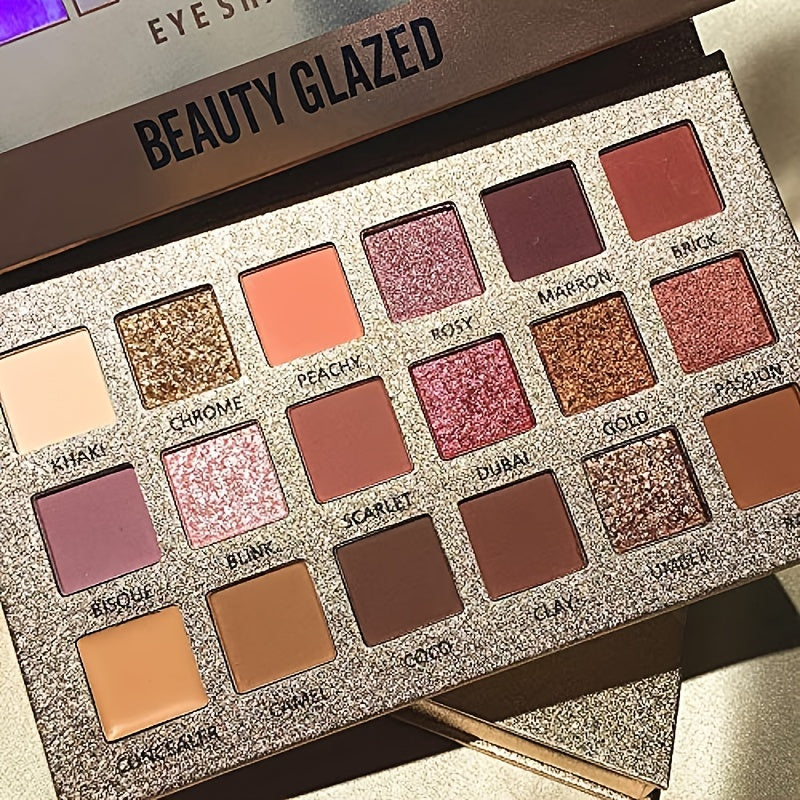 Ultra Pigmented Eyeshadow Palette Matte Shimmer Glitter Multi-Reflective Shades Makeup Eye Shadow Powder Waterproof Eye Shadow Palette For Music Festival