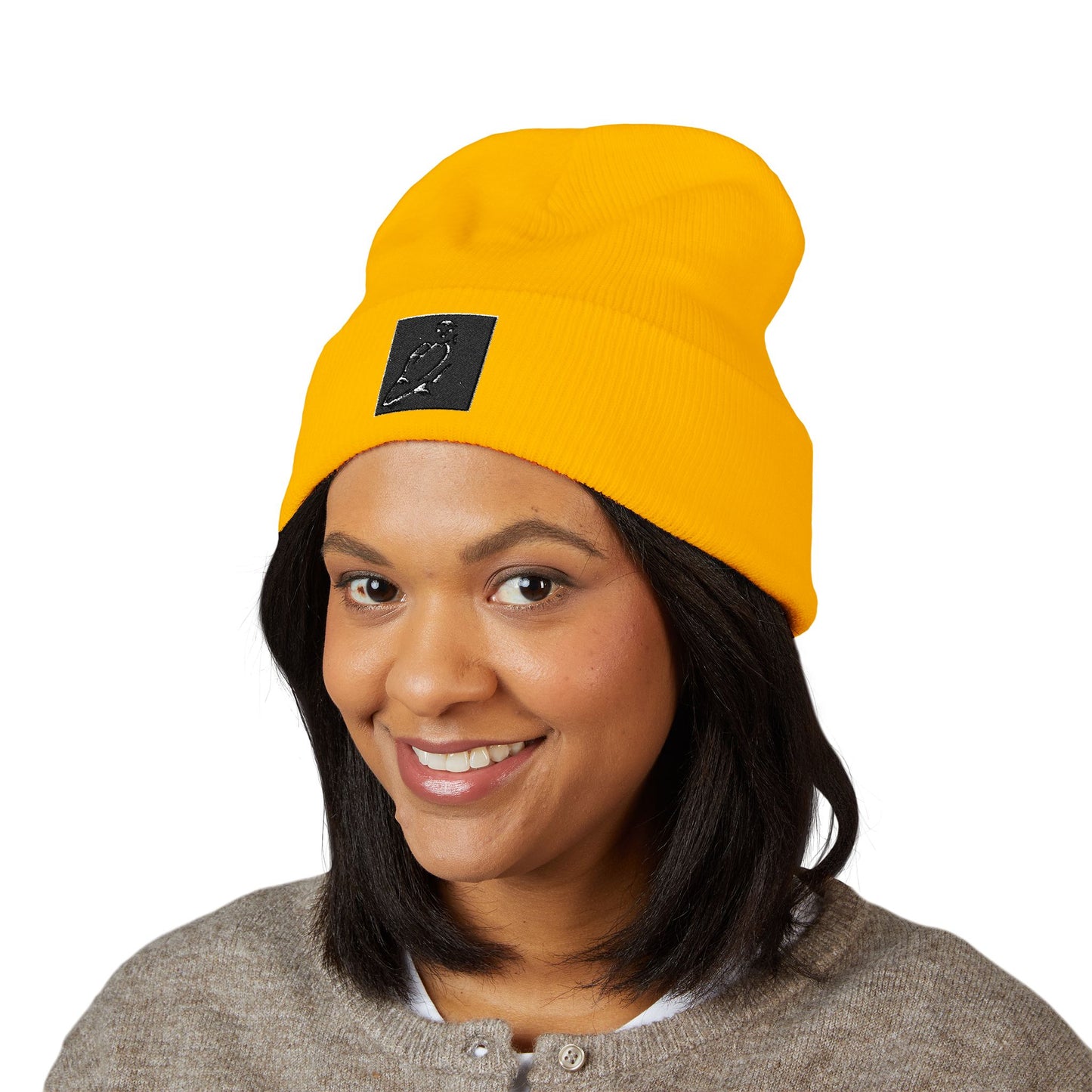 Stylish Embroidered Beanie - Perfect for Winter, Casual Outings, or Holiday Gifting, Unisex Warm Hat, Cuffed Knit Cap, Winter Accessory