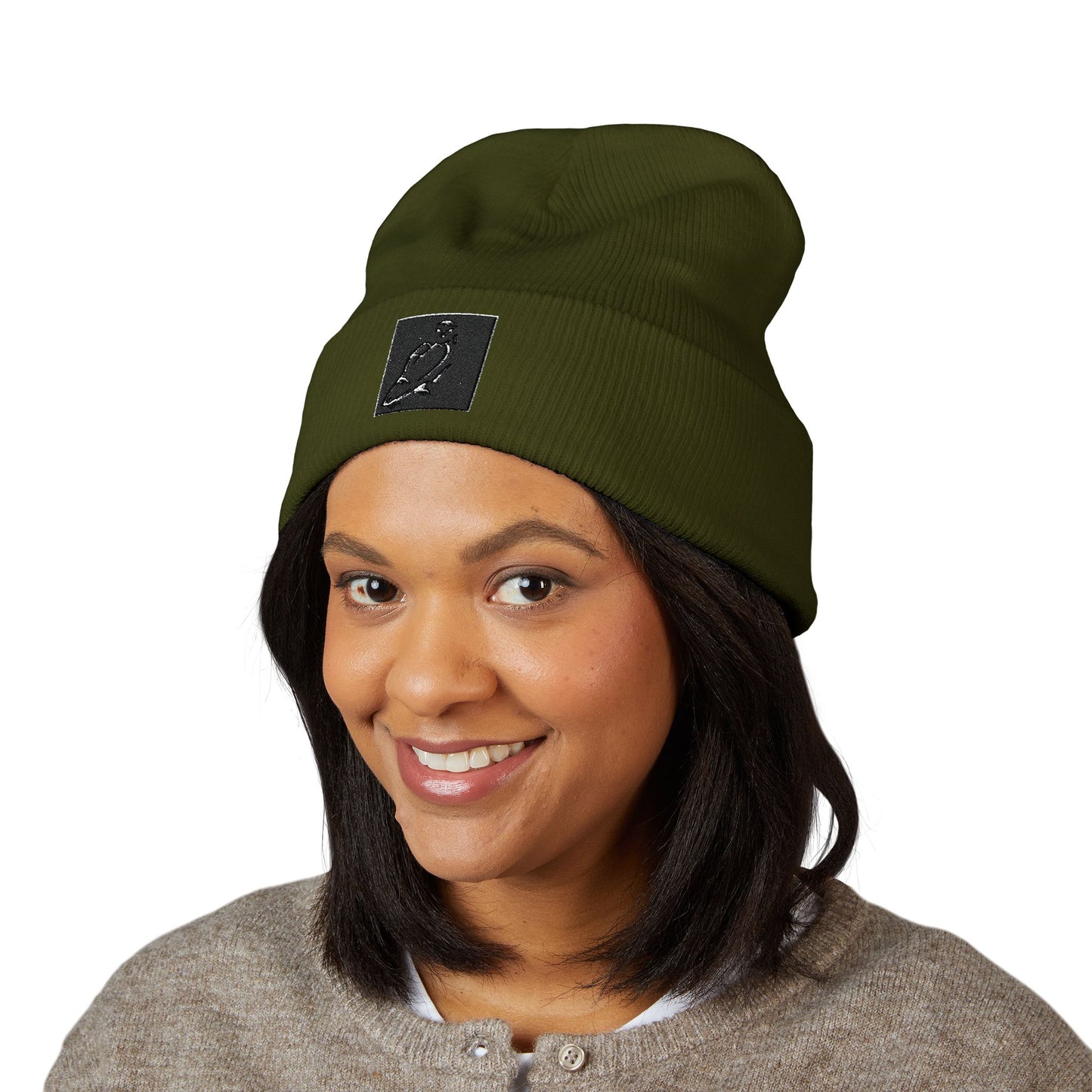 Stylish Embroidered Beanie - Perfect for Winter, Casual Outings, or Holiday Gifting, Unisex Warm Hat, Cuffed Knit Cap, Winter Accessory