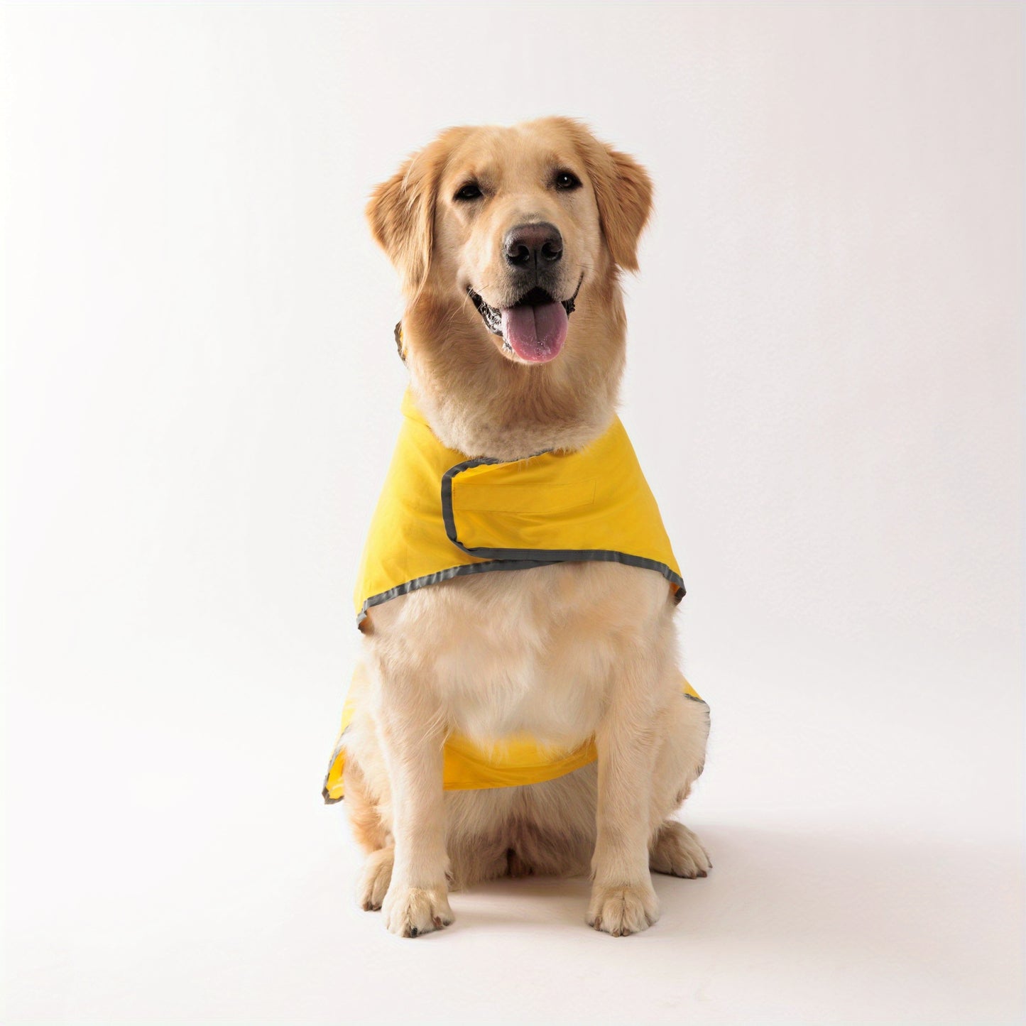 PETS TALE Reversible Waterproof Dog Raincoat - 1pc Polyester Pet Jacket with Duck Print - Machine Washable, Adjustable Straps for Small to Extra Large Breeds