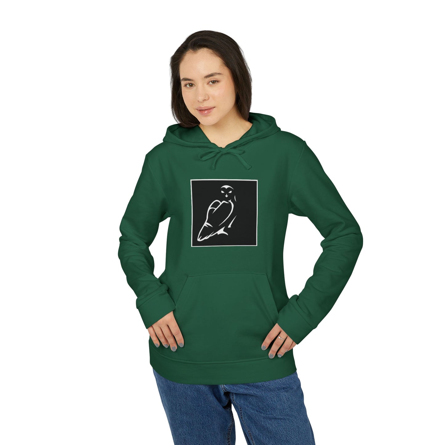 Cozy Adidas Okpik Nest Unisex Fleece Hoodie, Casual Wear, Street Style, Gift for Him/Her, Perfect for Relaxing and Everyday Wear
