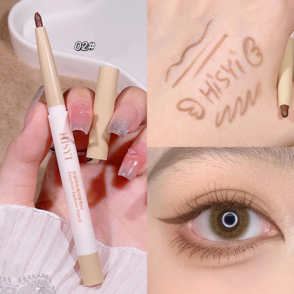 Light Sketch Gel Eyeliner Pencil - Waterproof, Long-Wearing, Smudge-Proof, Natural and Thin Eyeliner Pencil