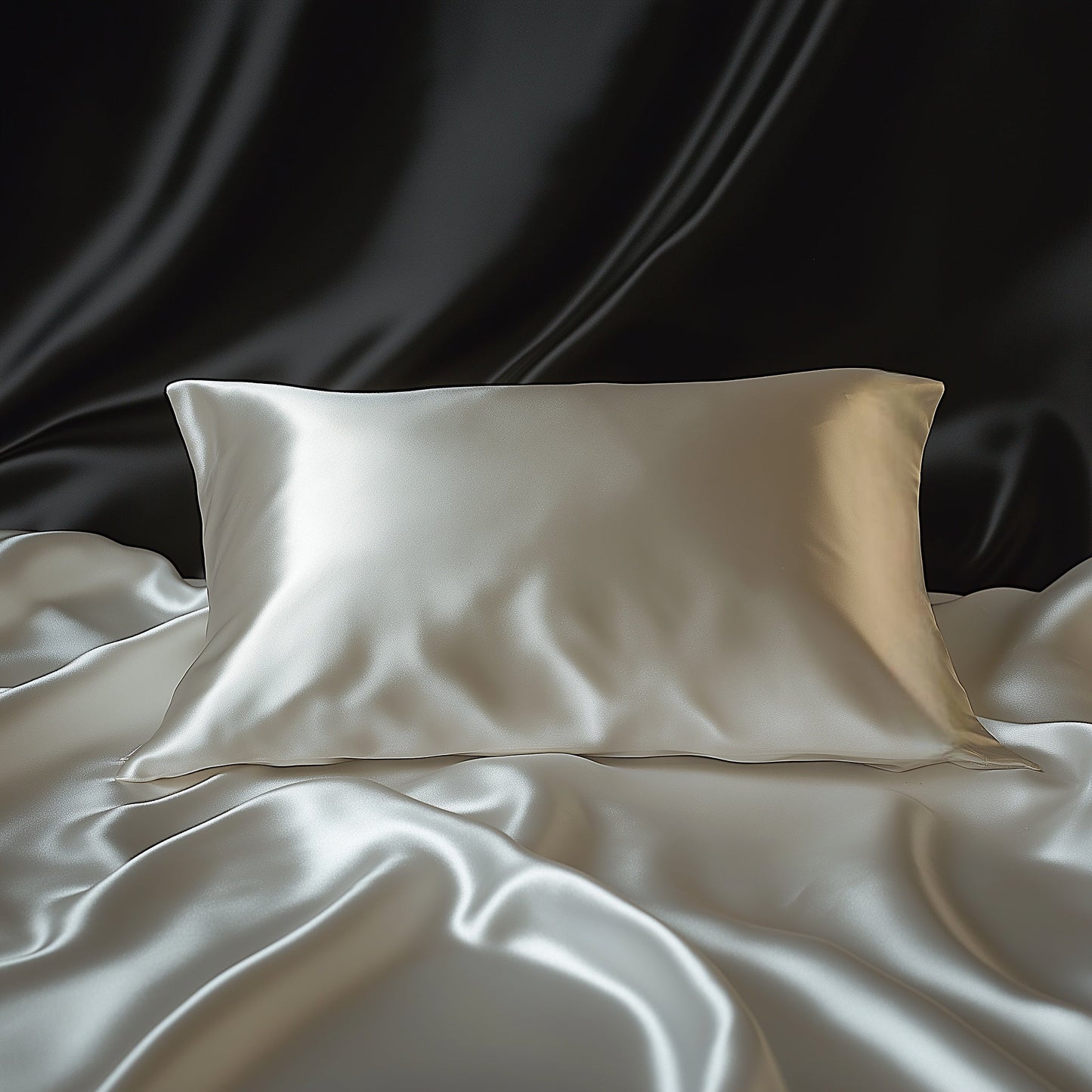 King Organic Silk Pillowcase - White-2