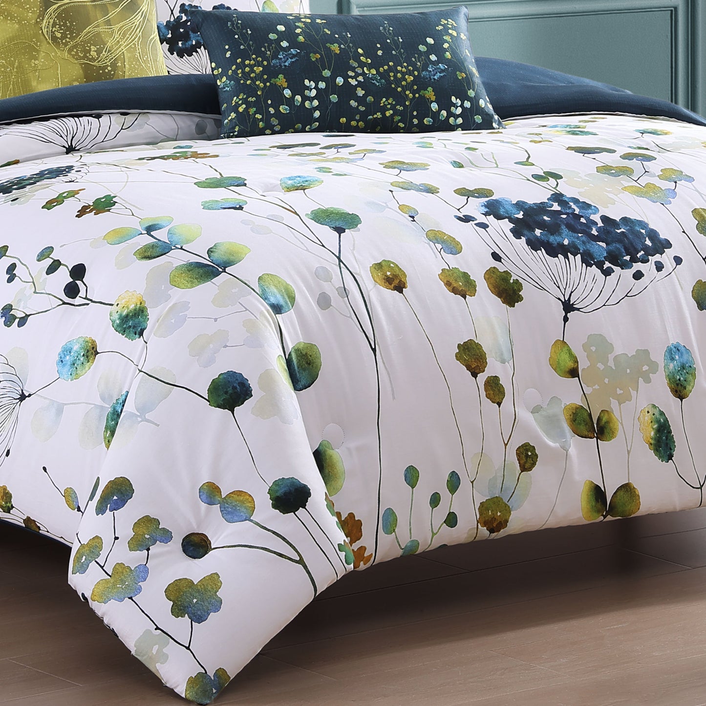 Bebejan Abstract Vines 5 Piece Reversible Comforter Set-4