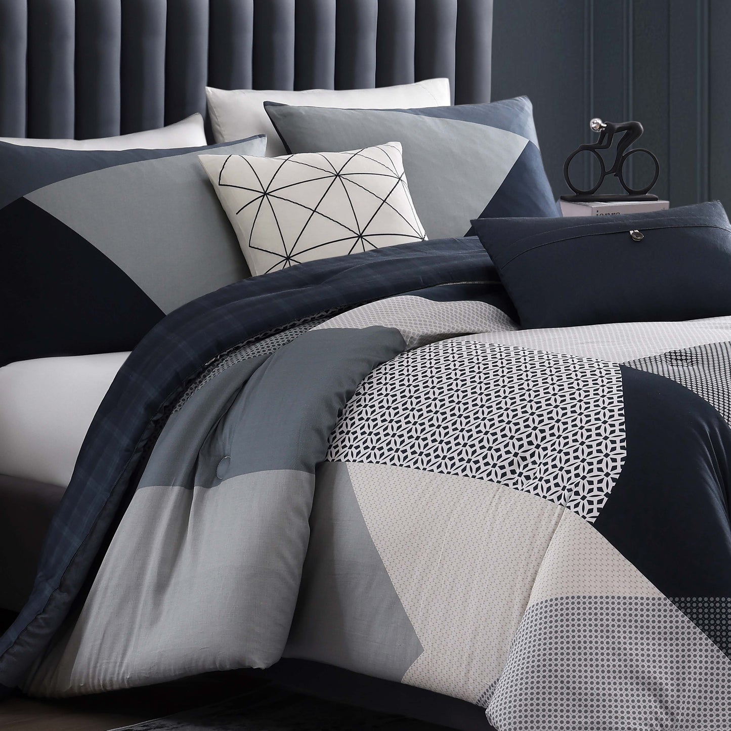Bebejan Geo Fusion 5 Piece Reversible Comforter Set-2