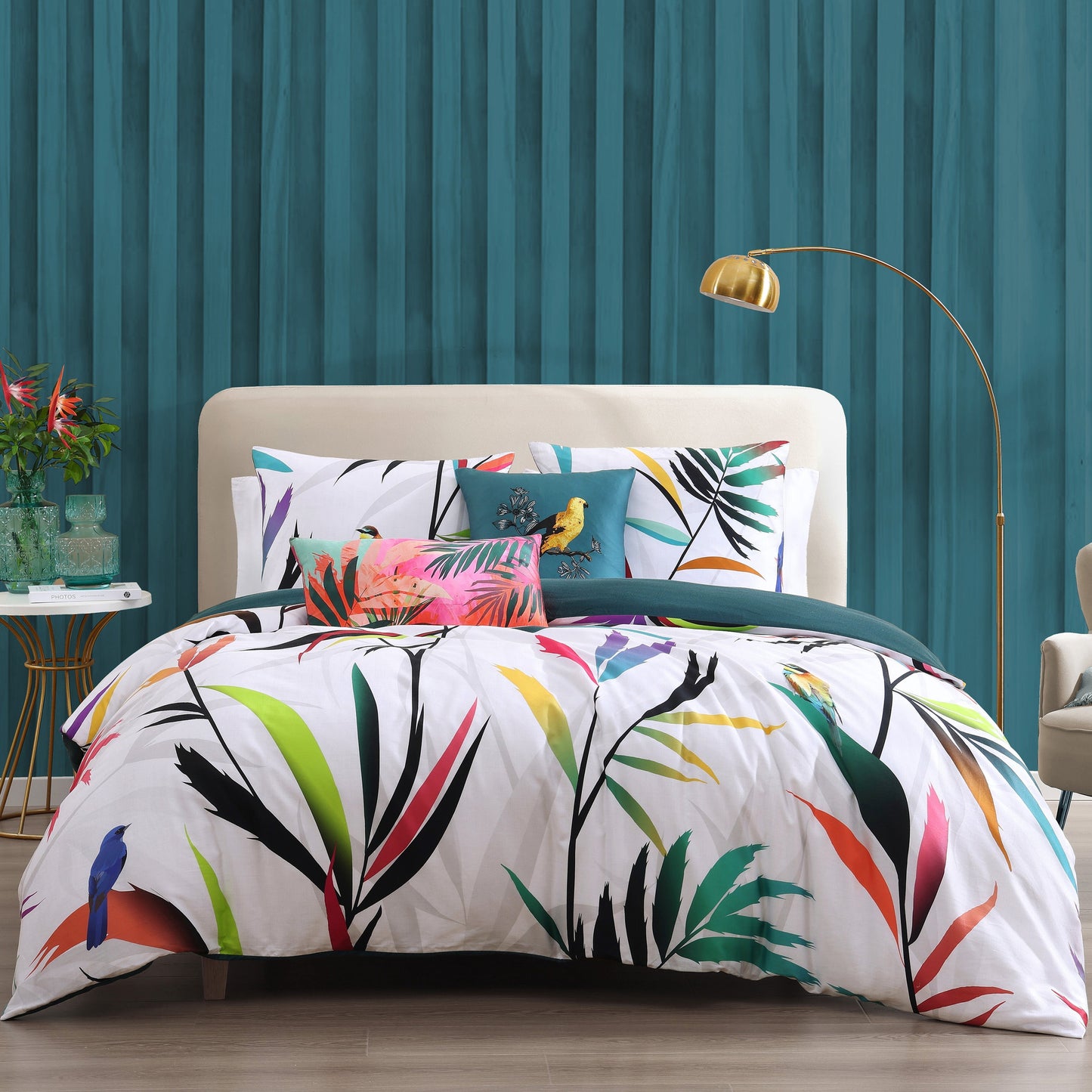 Bebejan Tropical Fusion 5 Piece Reversible Comforter Set-0