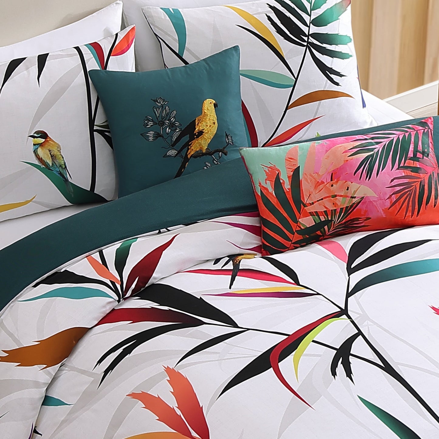 Bebejan Tropical Fusion 5 Piece Reversible Comforter Set-3