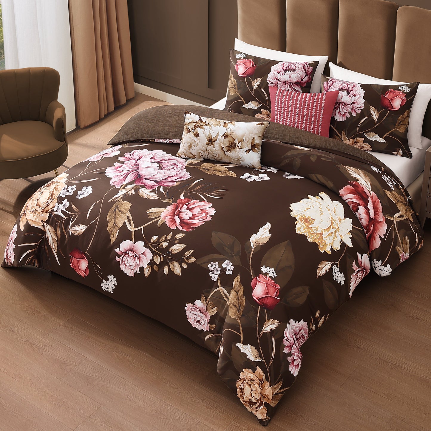 Bebejan Coco 5 Piece Reversible Comforter Set-0