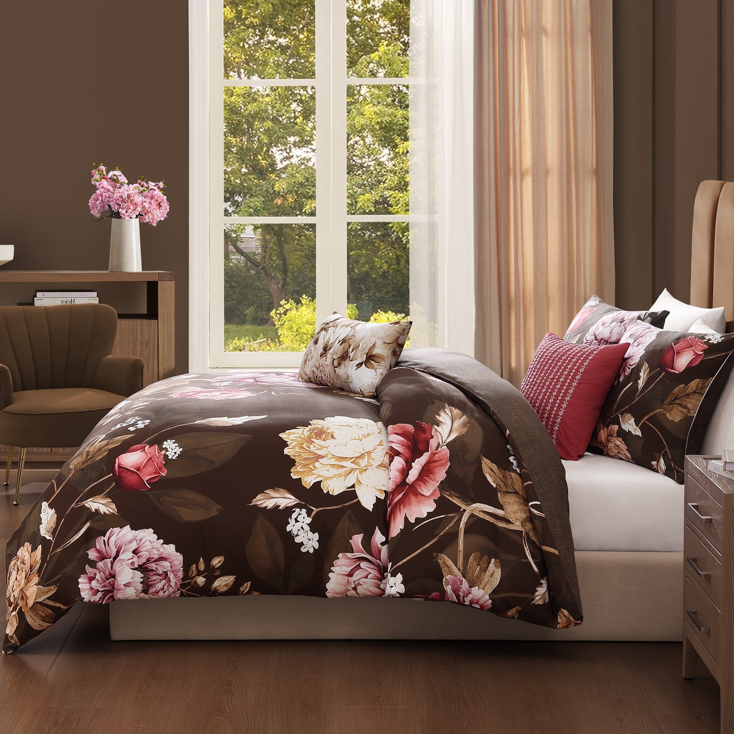 Bebejan Coco 5 Piece Reversible Comforter Set-3