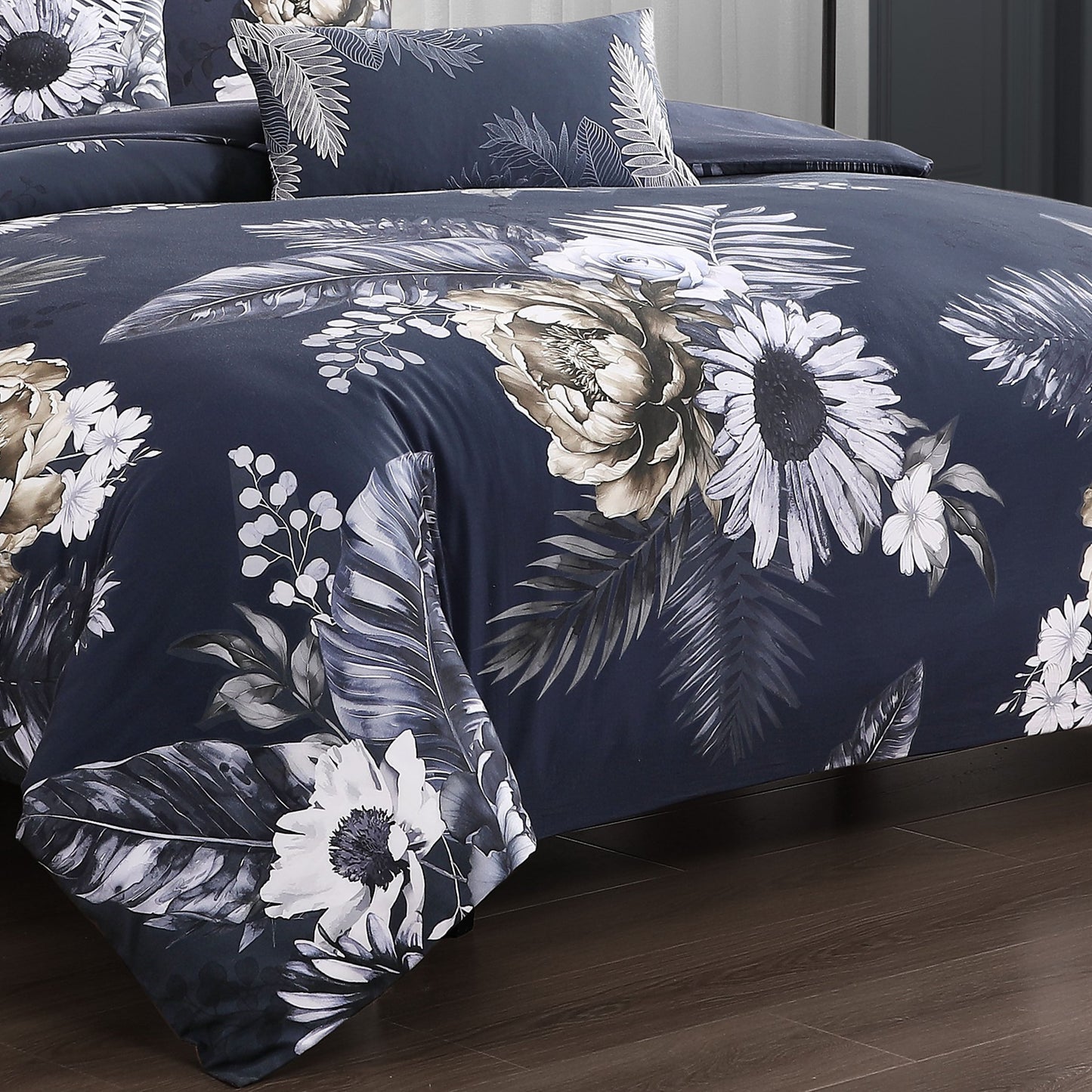 Bebejan Forget Me Not 5 Piece Reversible Comforter Set-3