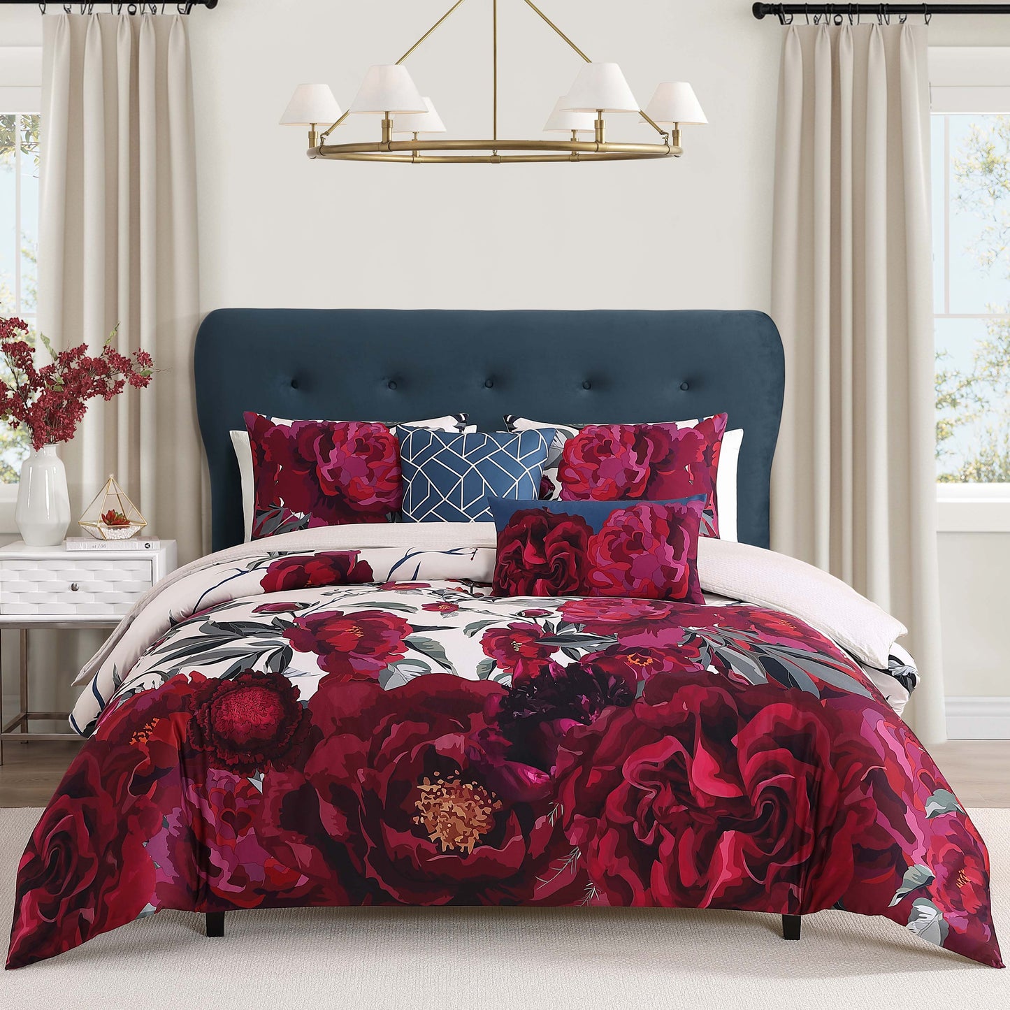 Bebejan Zinnia 5 Piece Reversible Comforter Set-0