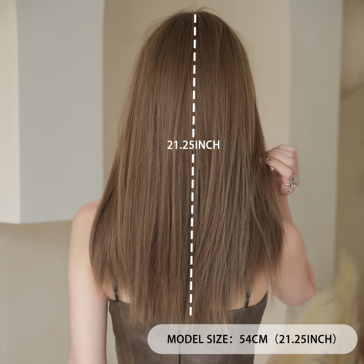 Chic Layered Wig with Bangs-2