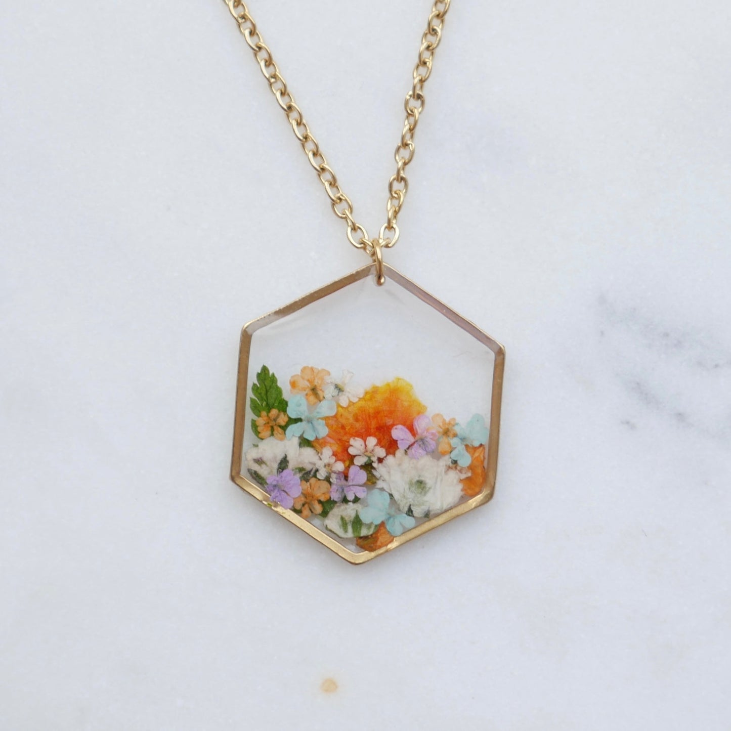 Collier bouquet - hexa (moyen)