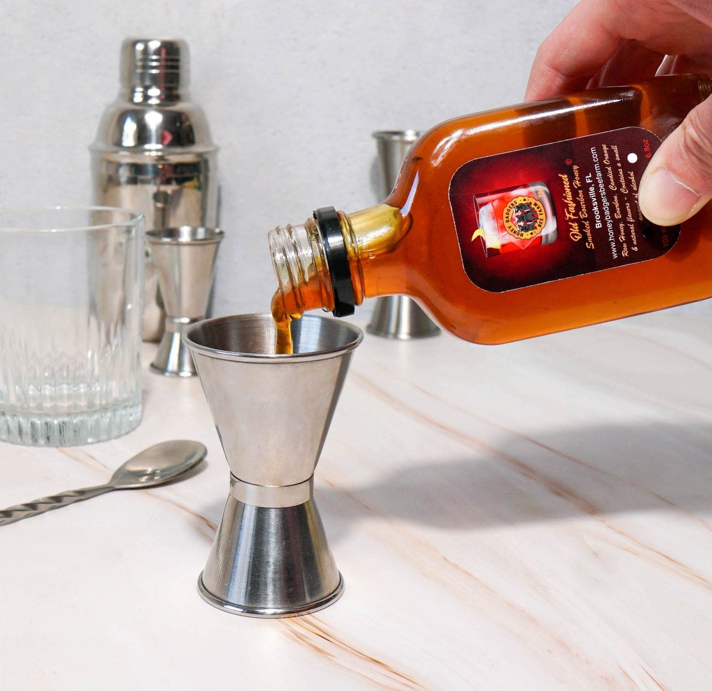 Old Fashion Smoked Bourbon Honey-1