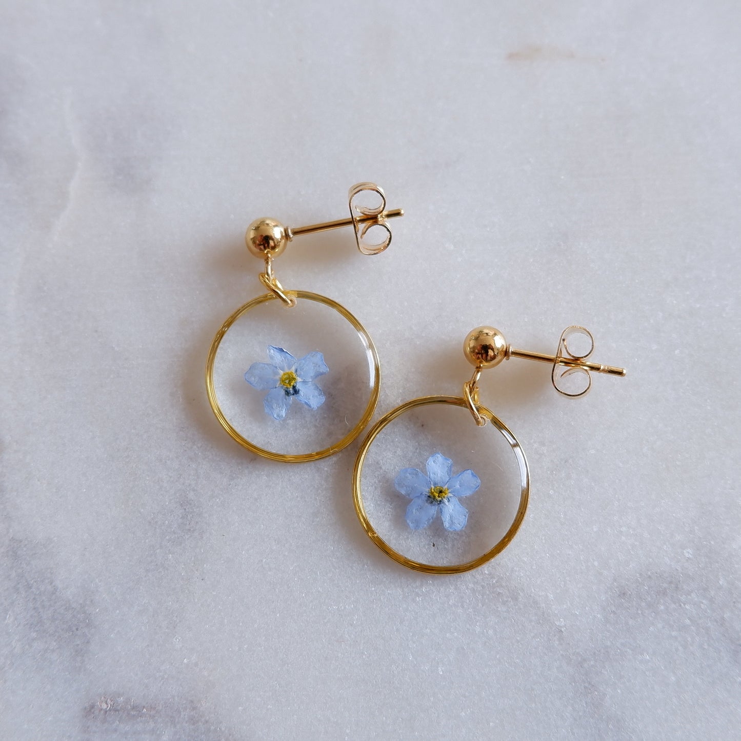 Boucles d’oreilles mia - rond moyen (16mm)